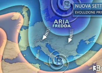 3B meteo: cronaca in DIRETTA -IRROMPE L’ARIA ARTICA, temporali e NEVE anche a QUOTE MOLTO BASSE, situazione e previsioni