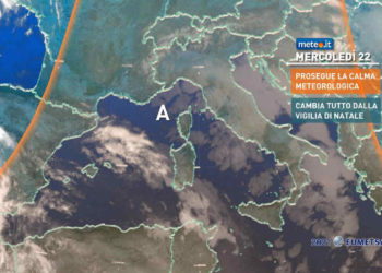 Meteo: NATALE 2021 con la pioggia. Poi freddo e neve?