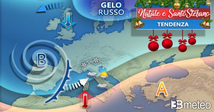 Meteo: NATALE 2021 tra piogge e neve al nord?