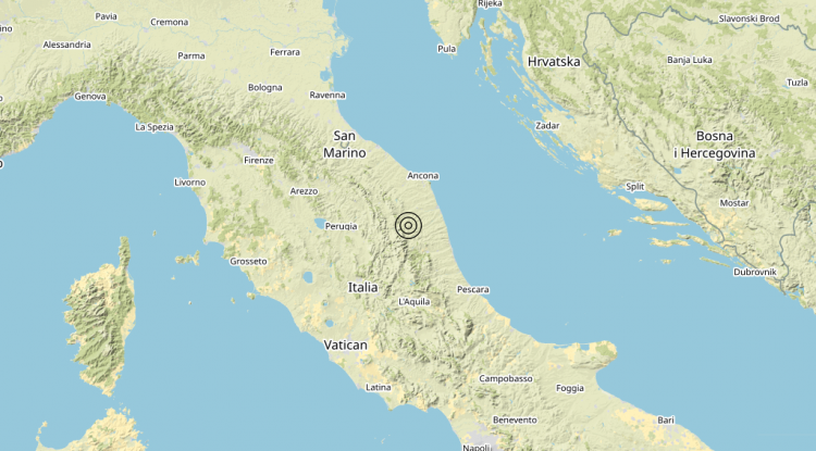 Terremoto 3 km NW Amandola (FM) – Magnitudo (ML) 3.3