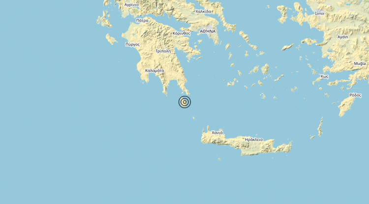 Terremoto Southern Greece [Sea: Greece] – Magnitudo (ML) 5.1