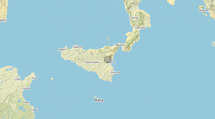 Terremoto 7 km SW Motta Sant’Anastasia (CT) – Magnitudo (ML) 3.1