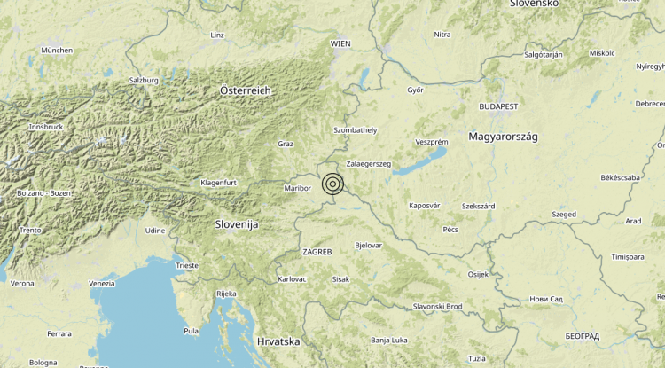 Terremoto Confine Slovenia-Croazia (SLOVENIA, CROAZIA) – Magnitudo (ML) 3.6