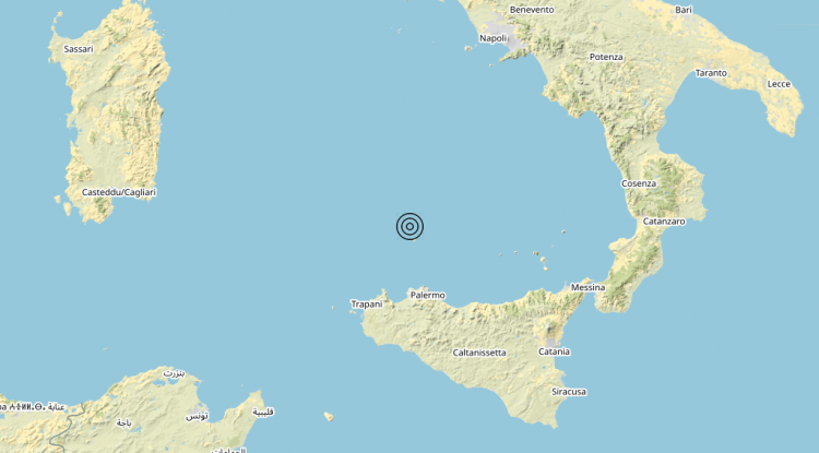 Terremoto Tirreno Meridionale (MARE) – Magnitudo (ML) 3.4