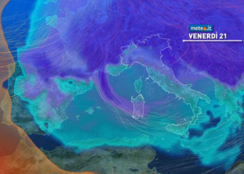 Meteo: domani neve a quote collinari. Mappe e cartine