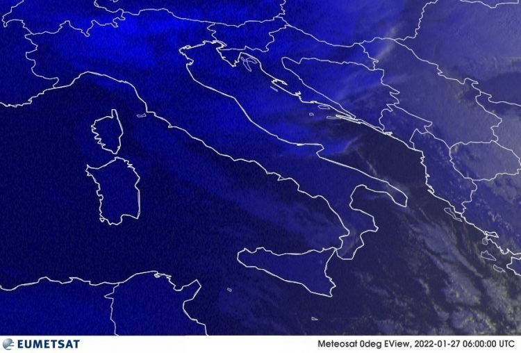 METEO AM, previsioni del tempo in Italia per il giorno 27/01/2022