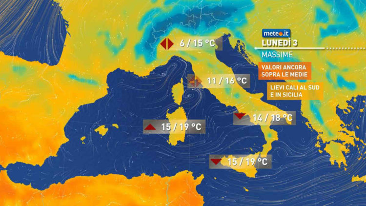 Meteo: oggi ancora caldo in montagna. Calo termico dall’ epifania