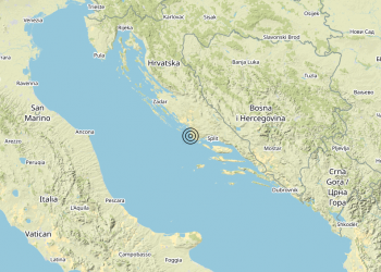 Terremoto Costa Croata meridionale (CROAZIA) – Magnitudo (ML) 3.1