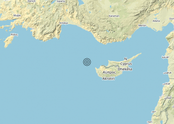 Terremoto Cyprus region [Sea: Cyprus] – Magnitudo (ML) 6.5