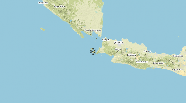 Terremoto Sunda Strait, Indonesia [Sea: Indonesia] – Magnitudo (ML) 6.5