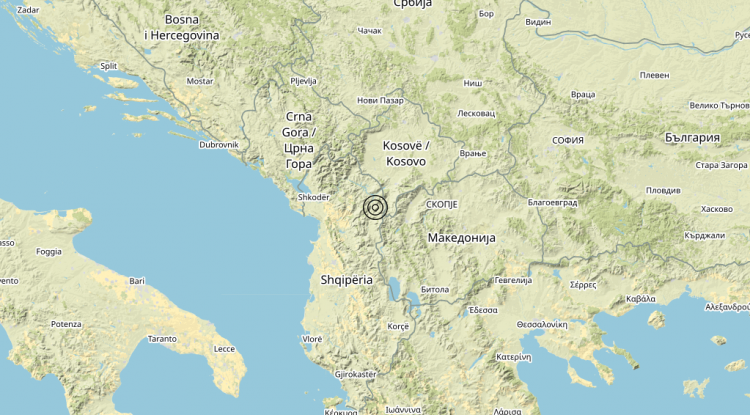 Terremoto Albania – Magnitudo (ML) 3.8