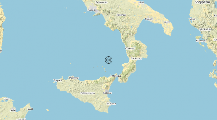 Terremoto Isole Eolie (Messina) – Magnitudo (ML) 3.0