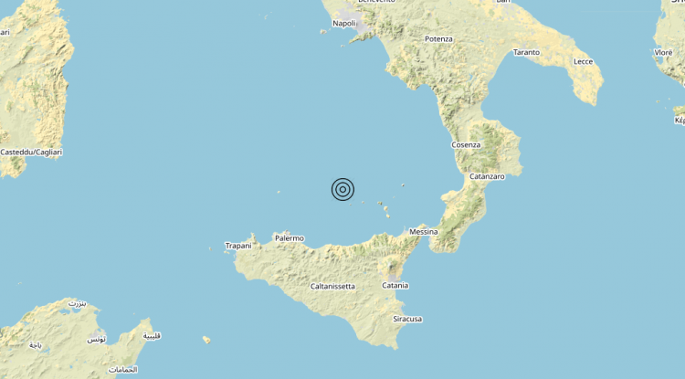 Terremoto Isole Eolie (Messina) – Magnitudo (ML) 3.4