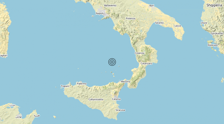 Terremoto Tirreno Meridionale (MARE) – Magnitudo (ML) 3.5