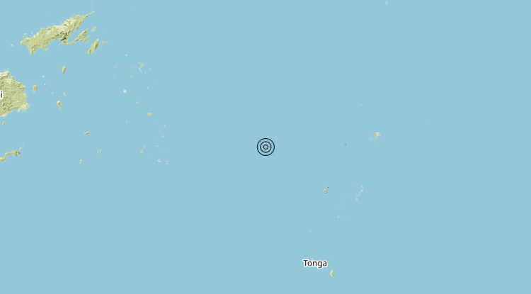 Terremoto Tonga [Sea] – Magnitudo (ML) 6.0