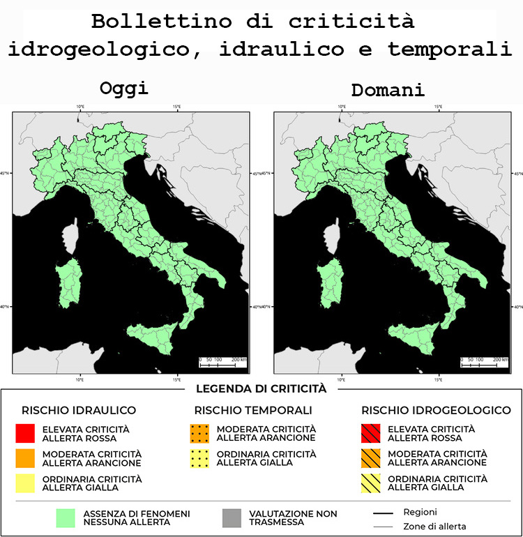 Allerta Meteo Italia del 12/02/2022