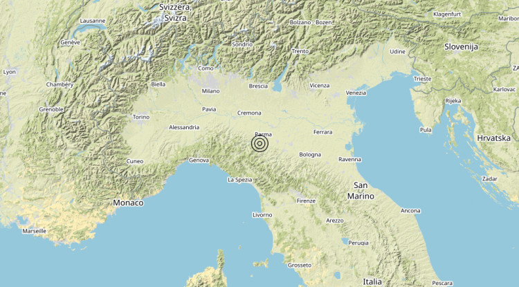 Terremoto 5 km SW Neviano degli Arduini (PR) – Magnitudo (ML) 3.7 Terremoto 5 km SW Neviano degli Arduini (PR) – Magnitudo (ML) 3.7