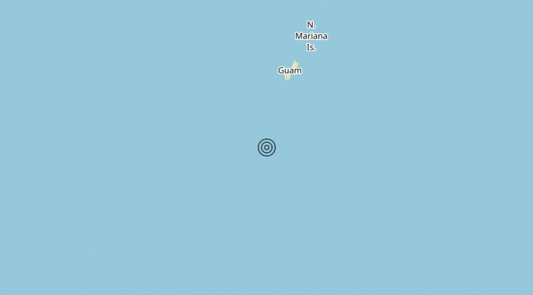 Terremoto Northern Mariana Islands-Guam [Sea] – Magnitudo (ML) 6.2