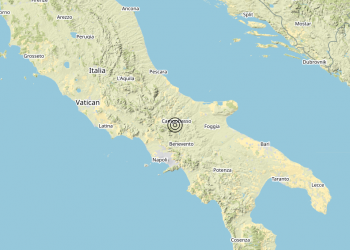 Terremoto 2 km SW Sassinoro (BN) – Magnitudo (ML) 3.1