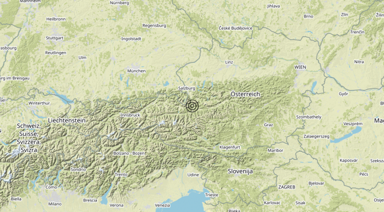 Terremoto Austria (AUSTRIA) – Magnitudo (ML) 3.0