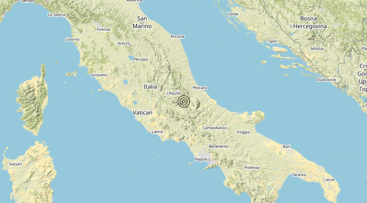 Terremoto 3 km W Cocullo (AQ) – Magnitudo (ML) 3.2