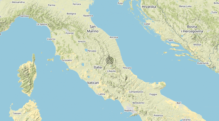 Terremoto 3 km E Amatrice (RI) – Magnitudo (ML) 3.0