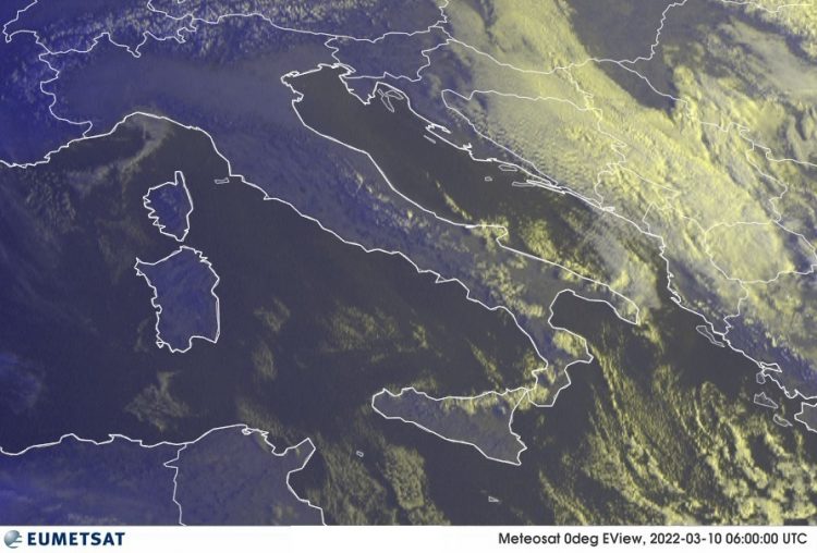 METEO AM, previsioni del tempo in Italia per il giorno 10/03/2022