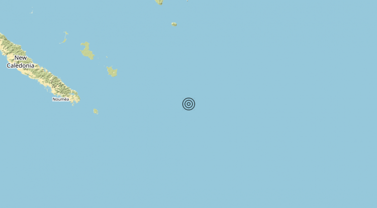 Terremoto New Caledonia [Sea] – Magnitudo (ML) 6.8