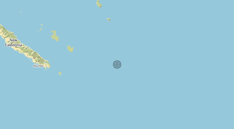 Terremoto New Caledonia [Sea] – Magnitudo (ML) 6.1