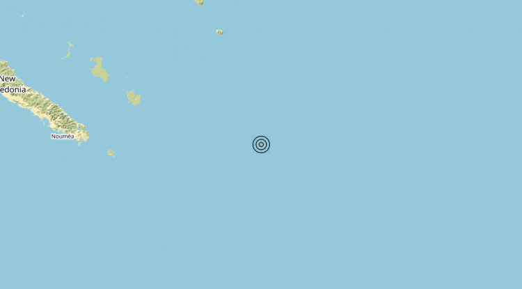 Terremoto New Caledonia [Sea] – Magnitudo (ML) 6.5