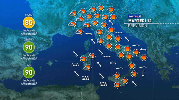 Meteo: oggi e di domani aria CALDA ma NON DURA