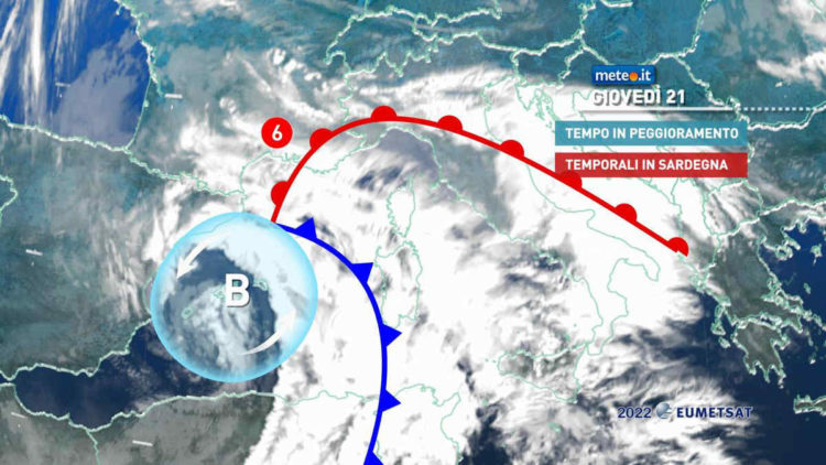 METEO: VORTICE in AZIONE. 21 E 22 APRILE MALTEMPO