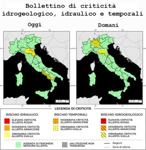 Bollettino di allerta meteo del 22/04/2022