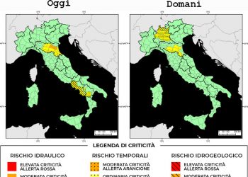 Bollettino di allerta meteo del 22/04/2022