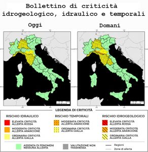 Bollettino di allerta meteo del 23/04/2022