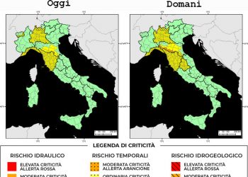 Bollettino di allerta meteo del 23/04/2022