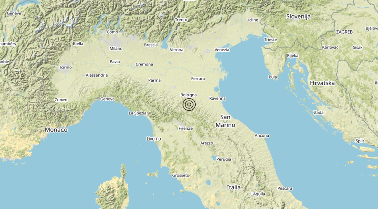 Terremoto 6 km N Firenzuola (FI) – Magnitudo 3.8 Terremoto 6 km N Firenzuola (FI) – Magnitudo 3.8