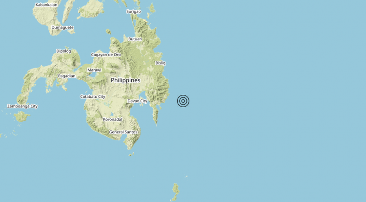 Terremoto Philippines [Sea] – Magnitudo 6.2
