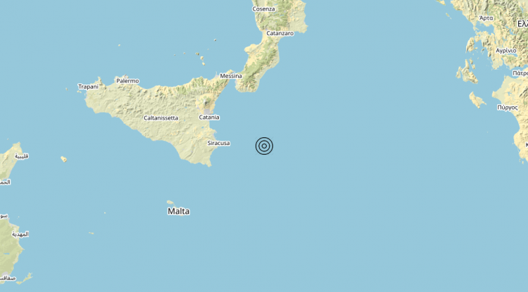 Terremoto Mar Ionio Meridionale (MARE) – Magnitudo 3.5