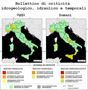 Bollettino di allerta meteo del 05/05/2022