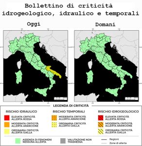 Bollettino di allerta meteo del 17/05/2022