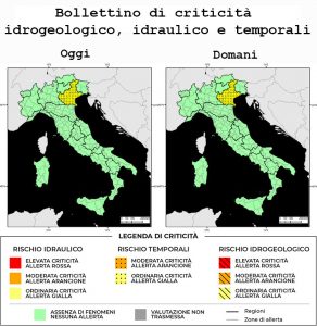 Bollettino di allerta meteo del 22/05/2022