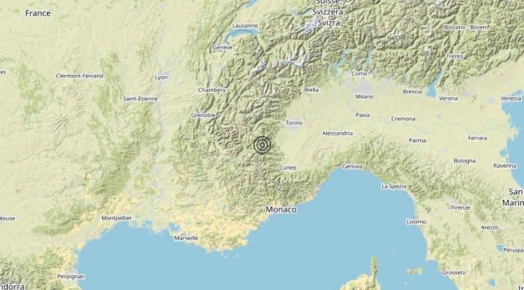 Terremoto 1 km W Pontechianale (CN) – Magnitudo 3.4