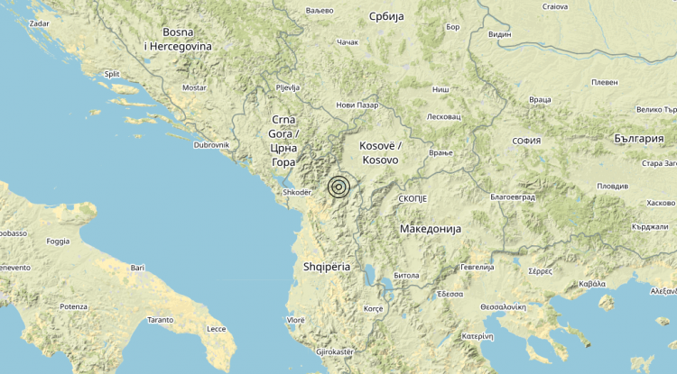 Terremoto Albania [Land] – Magnitudo 3.4