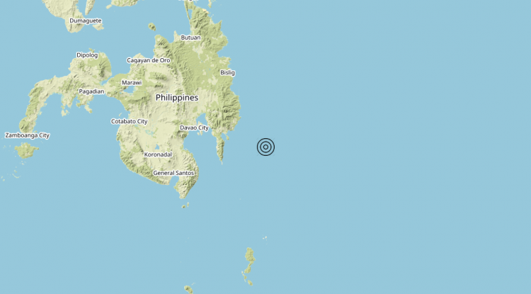 Terremoto Philippines [Sea] – Magnitudo 6.2