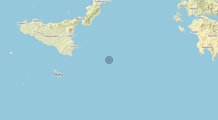 Terremoto Mar Ionio Meridionale (MARE) – Magnitudo 3.2