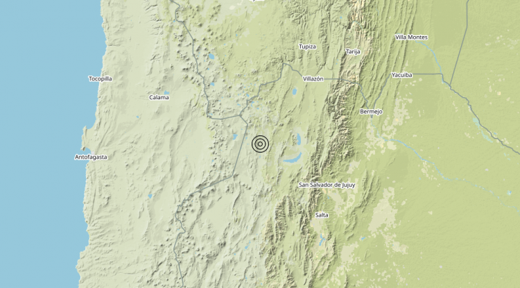 Terremoto Jujuy Province, Argentina [Land: Argentina] – Magnitudo 6.6
