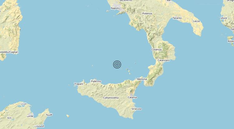 Terremoto Isole Eolie (Messina) – Magnitudo 3.8