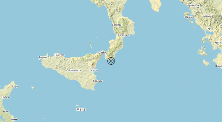 Terremoto Costa Calabra sud-orientale (Reggio di Calabria) – Magnitudo 3.2