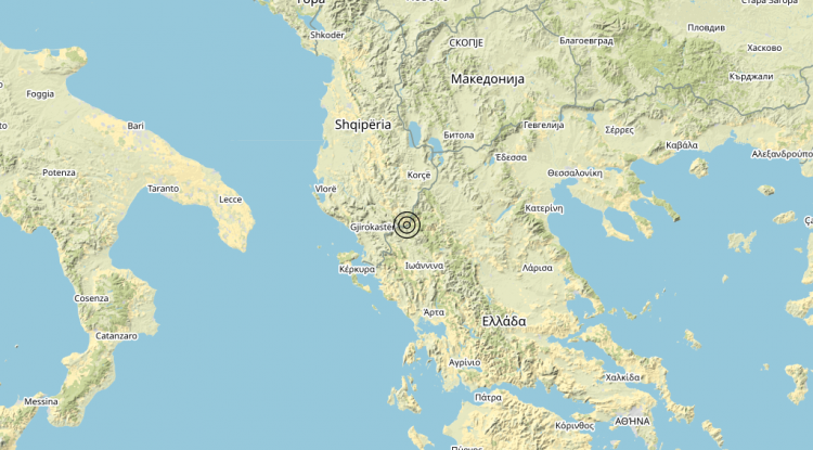 Terremoto Confine Grecia-Albania (GRECIA, ALBANIA) – Magnitudo 3.2